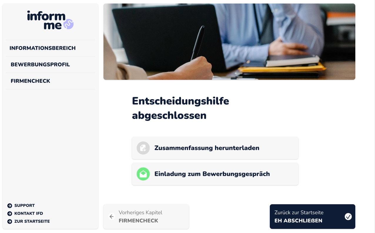 Digitale Entscheidungshilfe