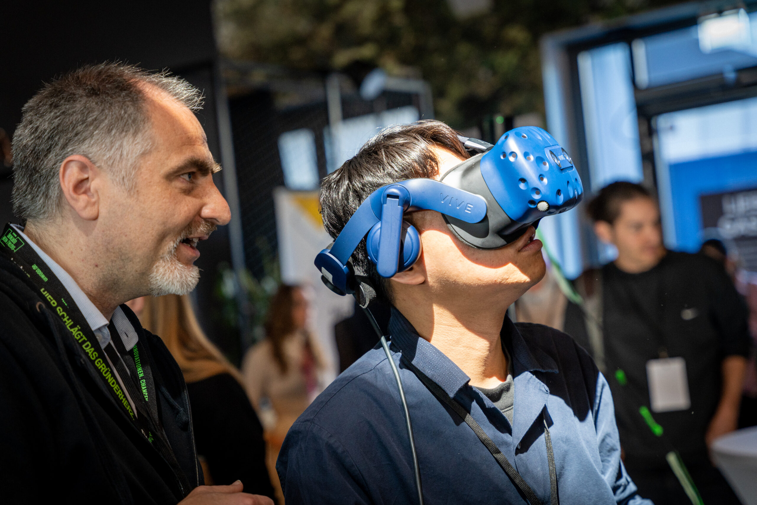 VR Brille bei einer EDIH-DO Veranstaltung